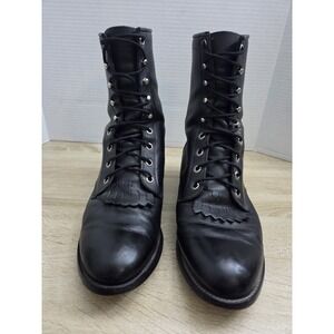 Justin Leather Lace-r Roper Boot Men's 8 EE Style 506